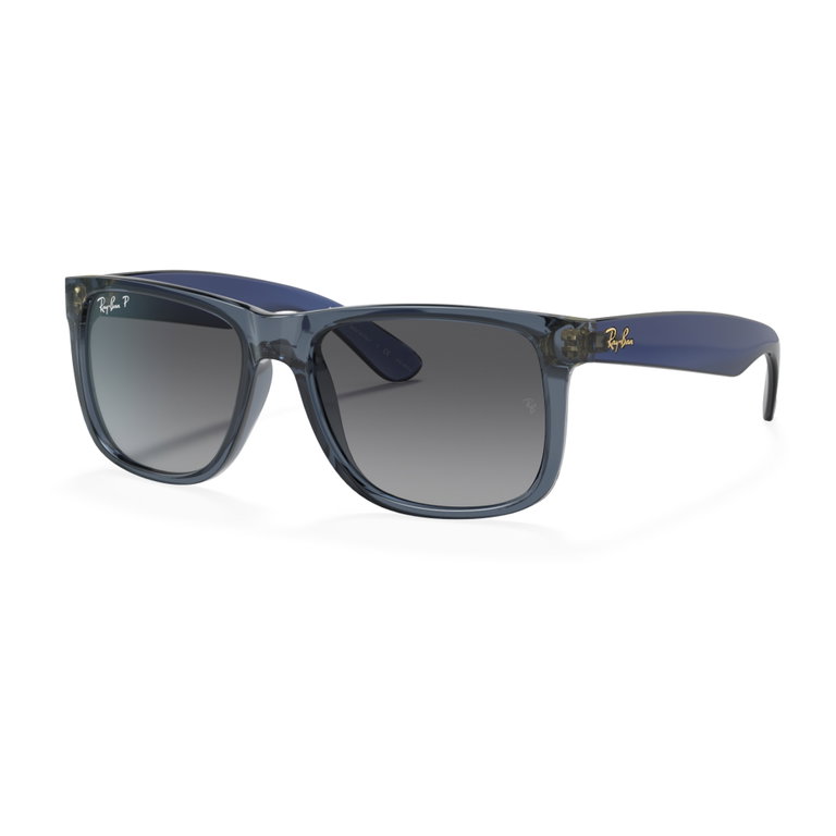 Ray-Ban Sonnenbrille Justin 6596T3 (Glasfarbe: polarisiert) blau transparent - 1 Brille